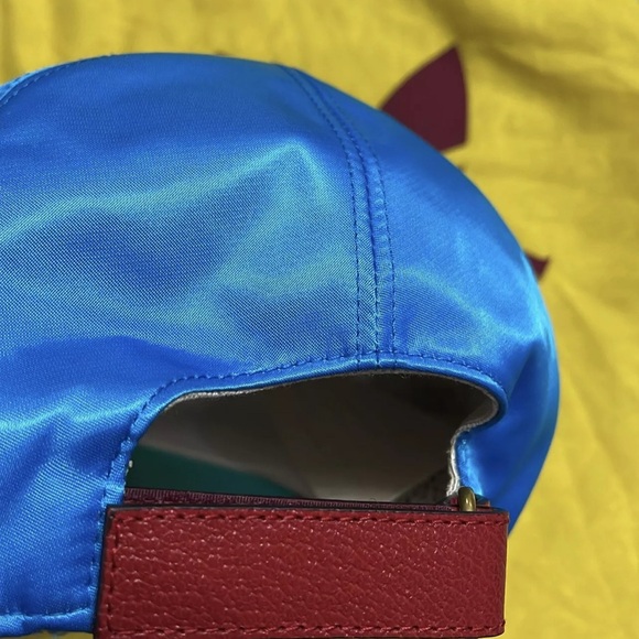 Authentic Adidas X Gucci Blue Trefoil Baseball Mens Hat (Small) 57cm - Picture 4 of 10